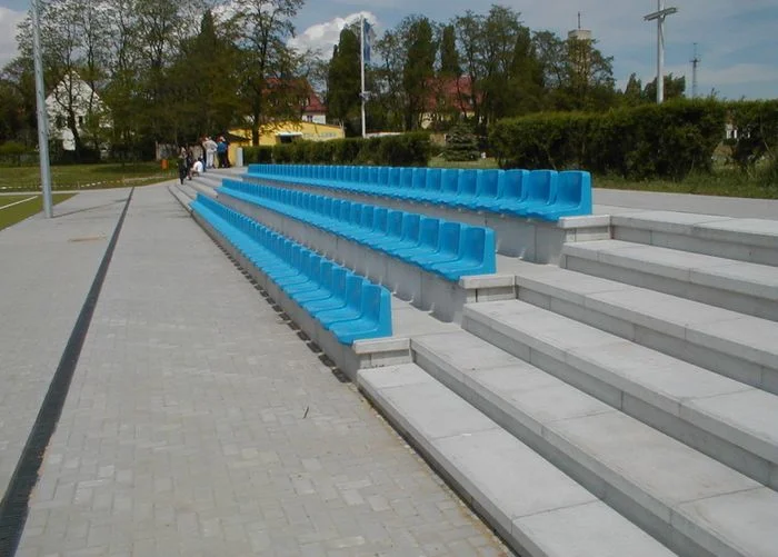 Concrete grandstands