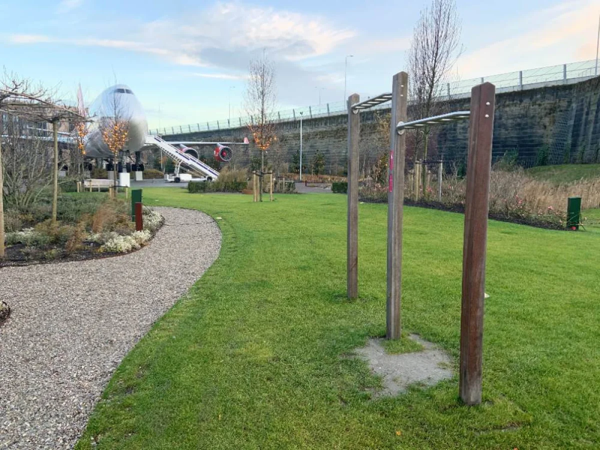 Outdoor fitness equipment installed at Corendon