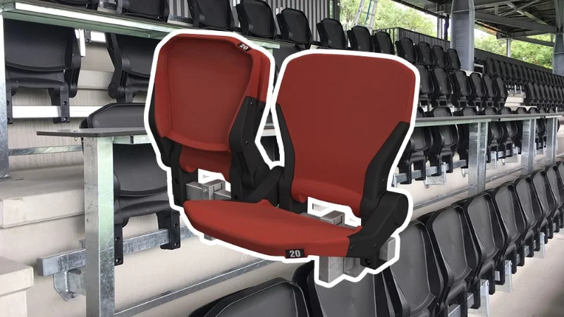 Rode business seats met eigen armleuningen