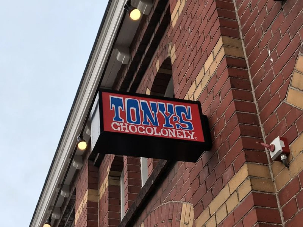 Mobiele telescopische tribune Tony's Chocolonely