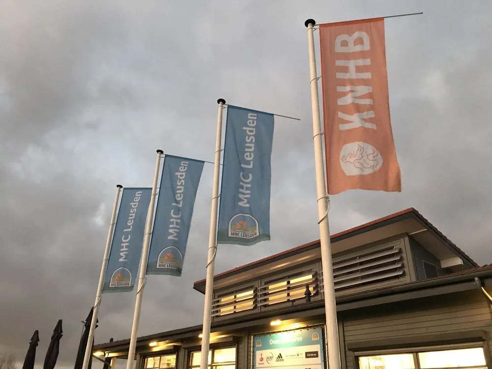 Zaalhockeyvloer in blaashal bij MHC Leusden