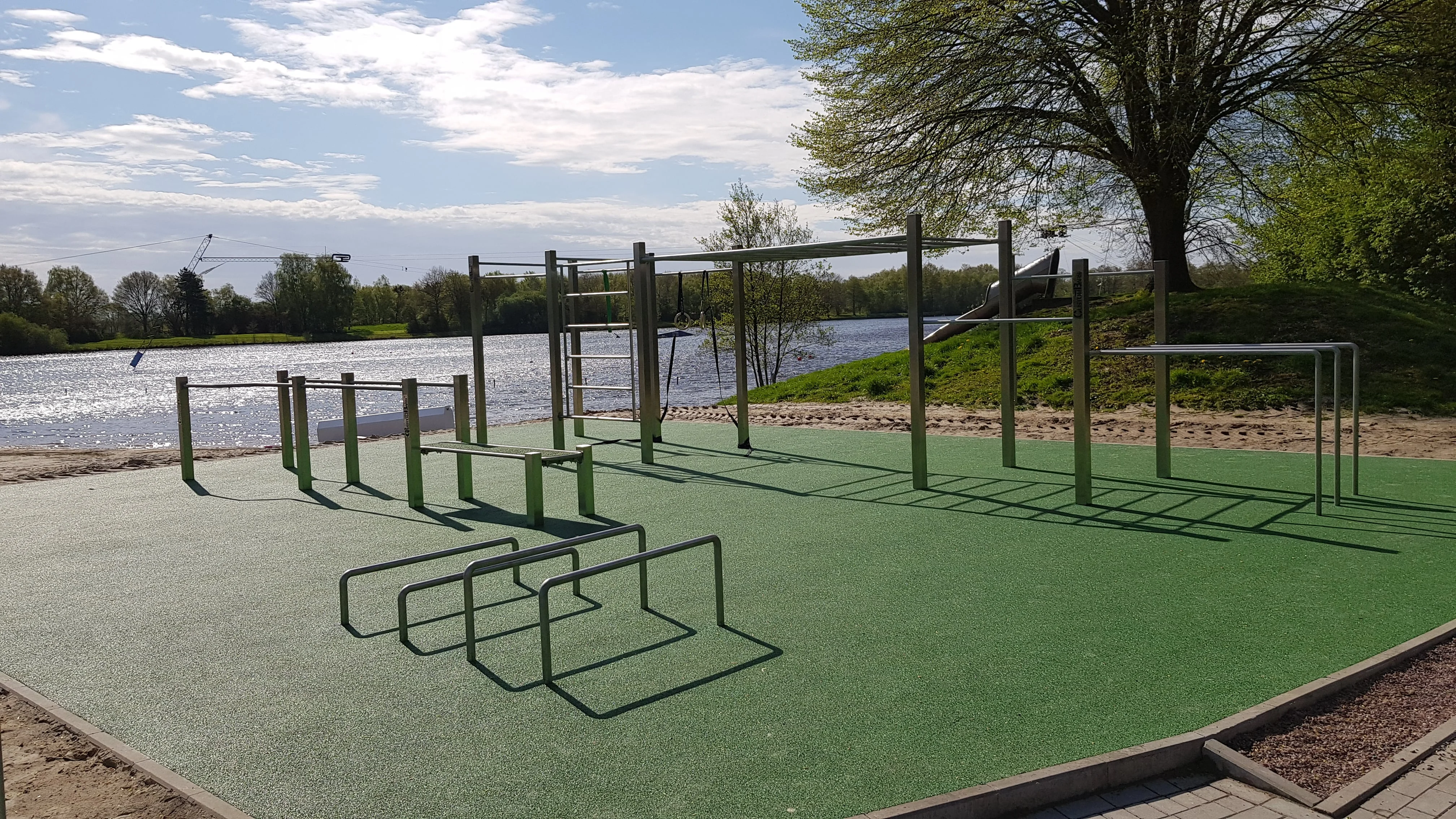 Outdoor fitness equipment CustomBars - stainless steel