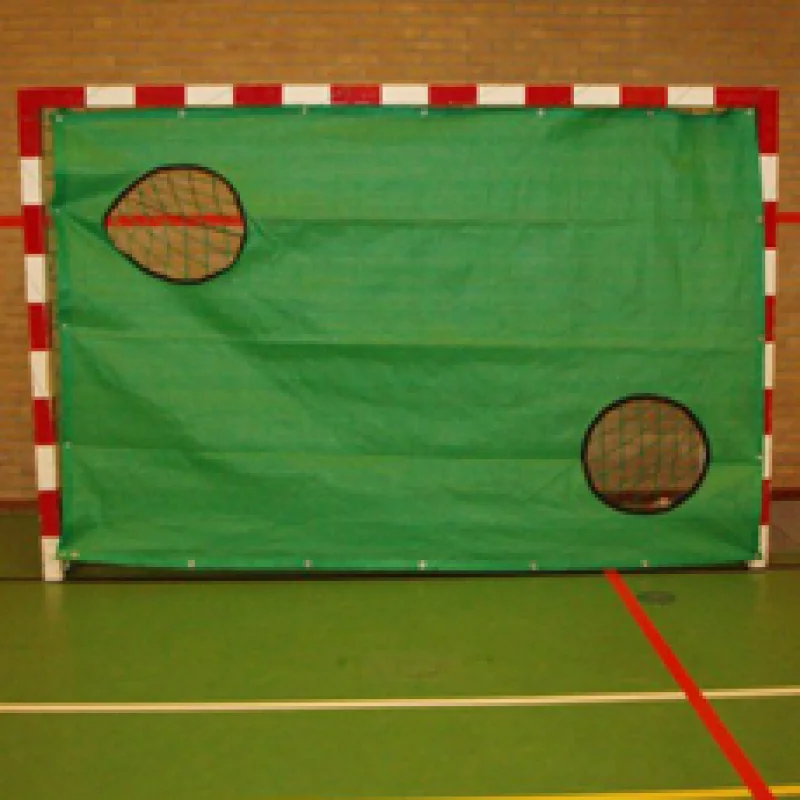 Oefendoelwand gatendoek groen