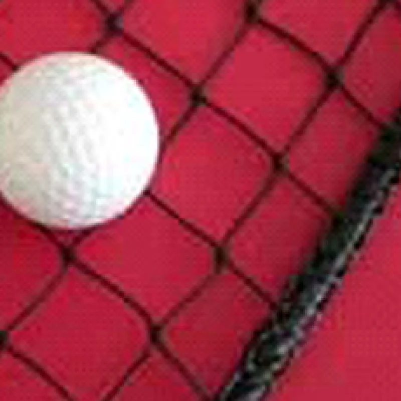 Volleyball practice net, tension line top and bottom