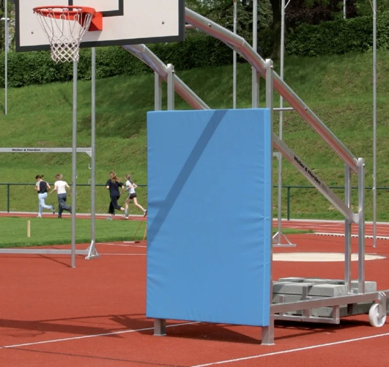 Protective padding for basketball installation