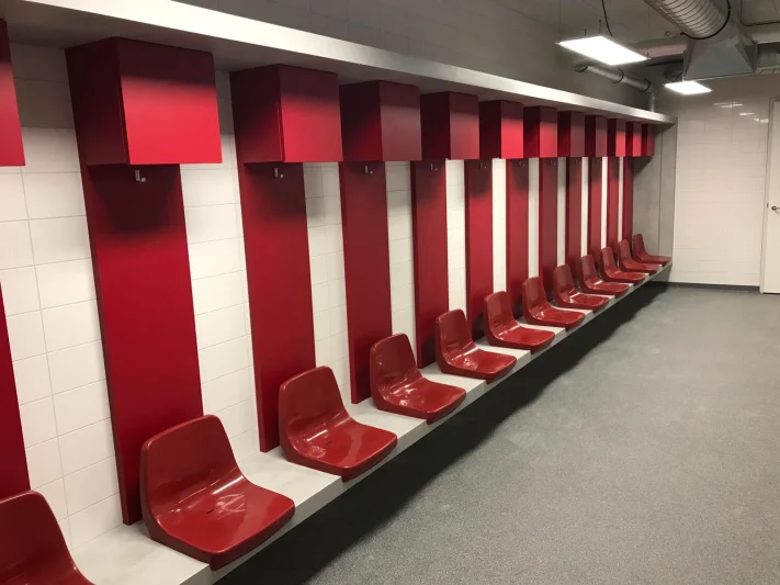 Custom-made changing rooms